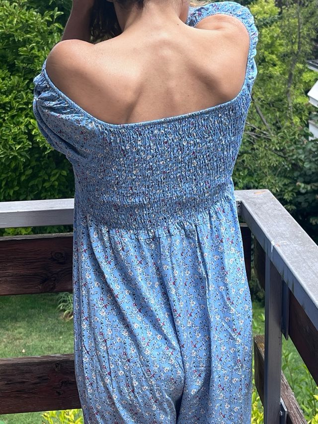 Vestito lungo estivo azzurro