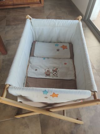 Minicuna moisés plegable bebé