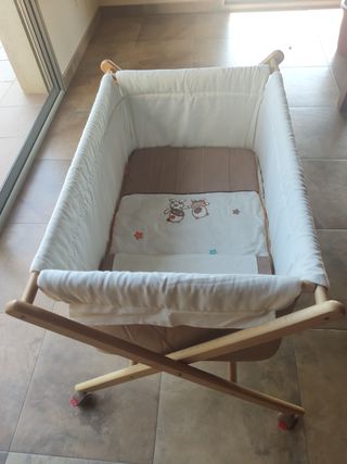 Minicuna moisés plegable bebé