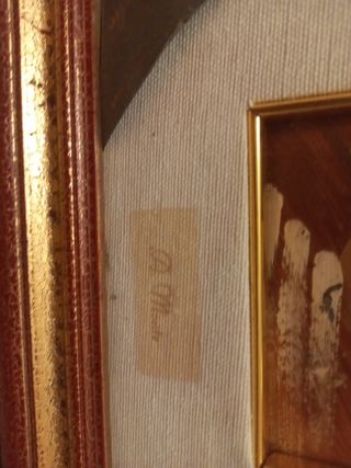 Dipinto fiori foglia oro