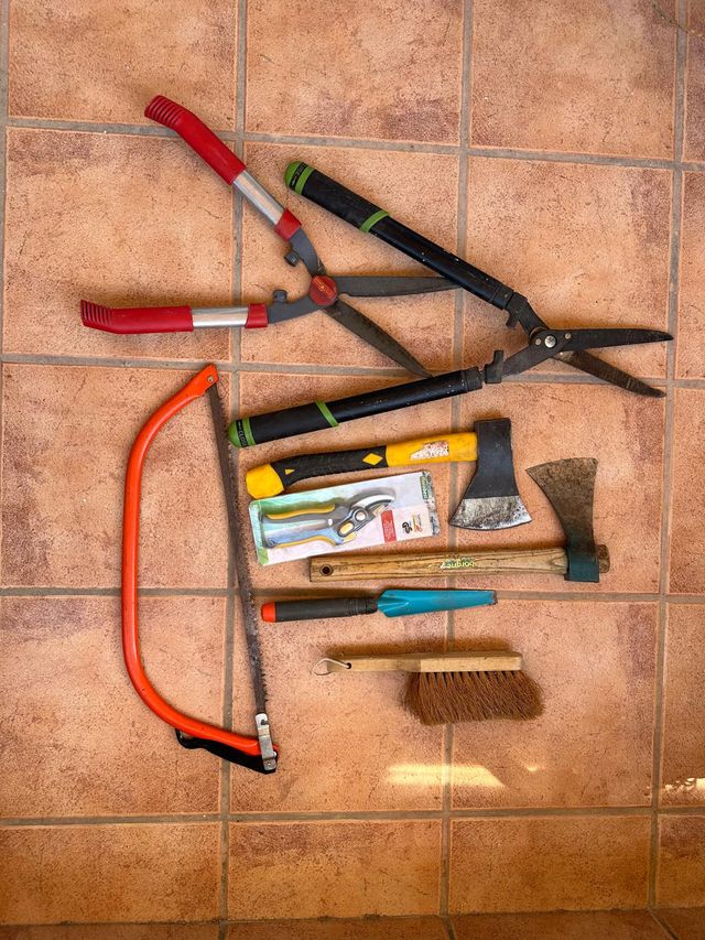 Herramientas jardín usadas