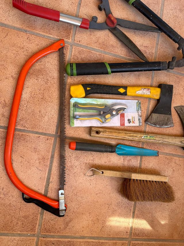 Herramientas jardín usadas