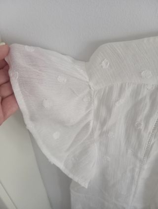 Blusa Stradivarius blanca -Talla S.
