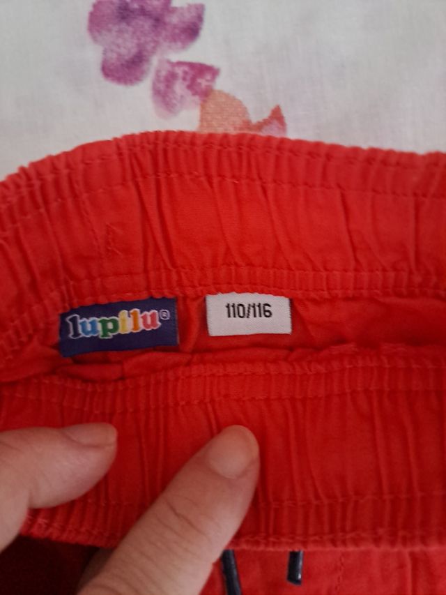 Shorts niño 4-6 años - rojos