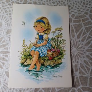 10 Postales Mary May, Ilustraciones Infantiles