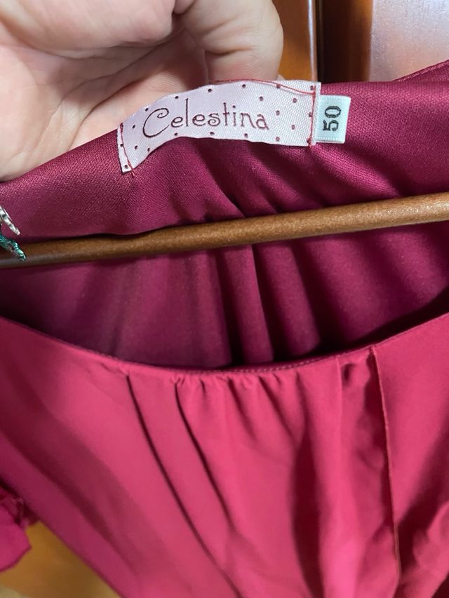 Vestido granate ceremonia