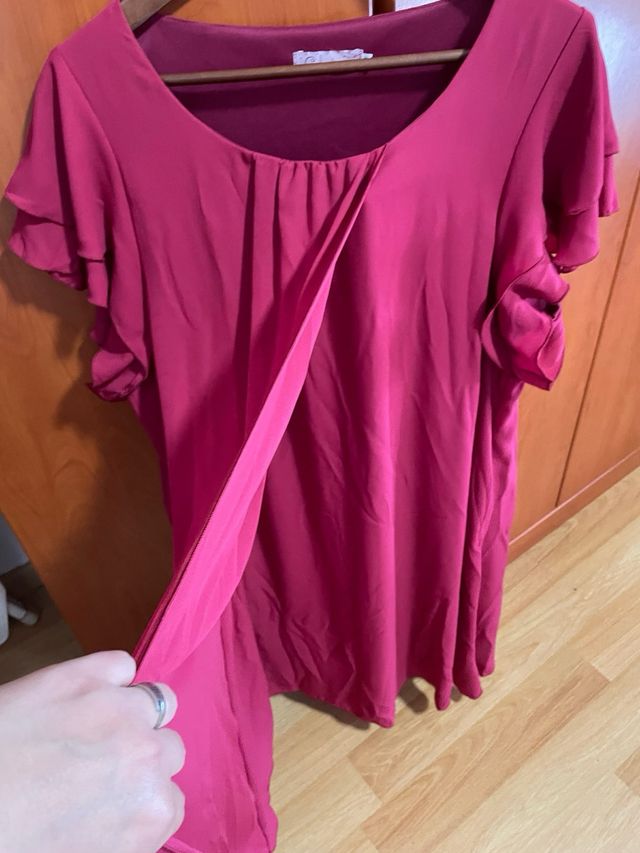 Vestido granate ceremonia