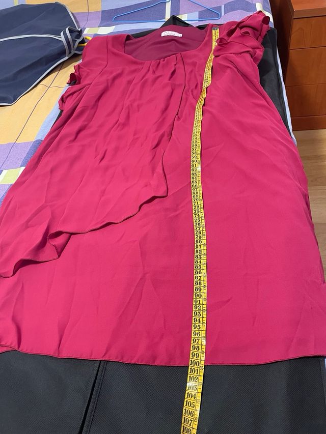 Vestido granate ceremonia