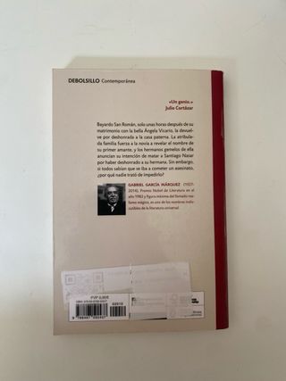 Libro Crónica de una muerte anunciada