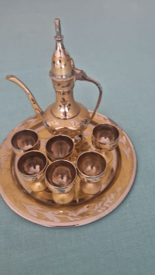 Juego té indio antiguo