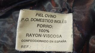 Chaqueta piel marrón vintage hombre