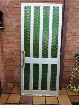 Puerta aluminio segunda mano 