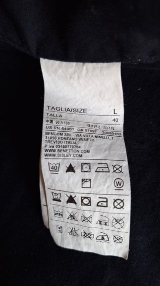 Giubbotto Sisley Uomo Nero