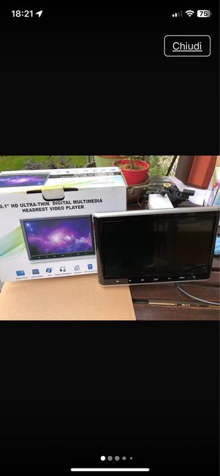 Lettore DVD auto 10" - poggiatesta
