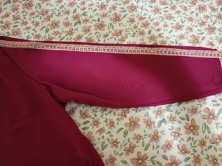 Blusa Over Size manga larga frambuesa 