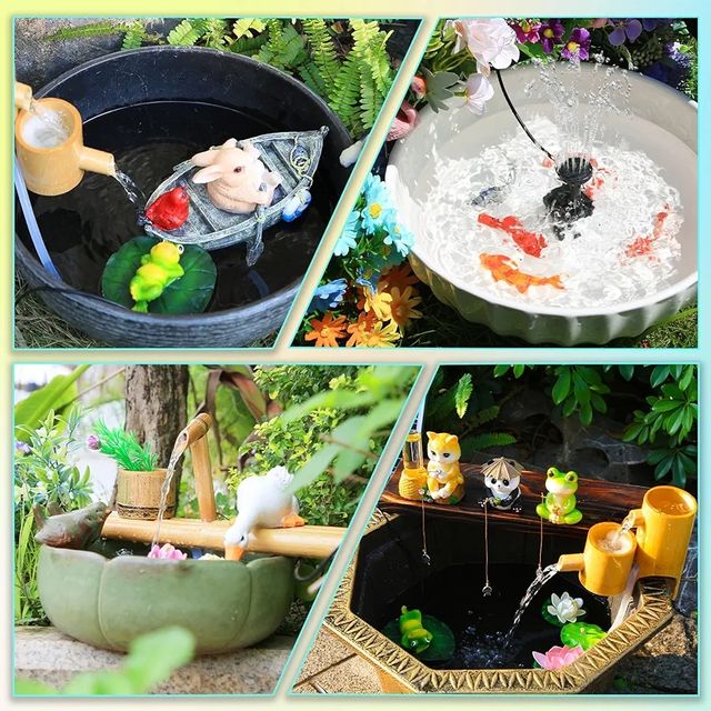 Fuente solar SUJFEE 6W para jardín