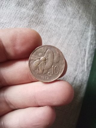 10 Centesimi Italia 1932 rara Regno d'Italia