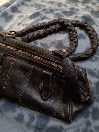 Bolso negro piel