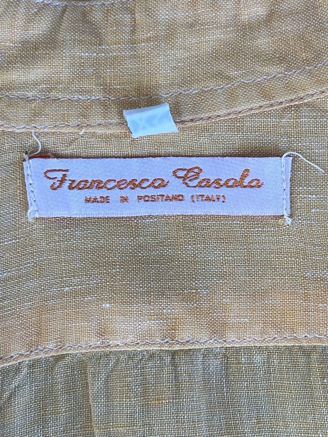 Camicia lino uomo - Arancio chiaro