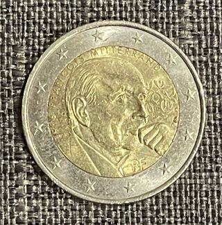 Moneda 2€ Francia Mitterrand