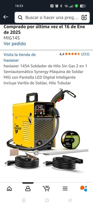Soldadora MIG 145A Haxiaoer