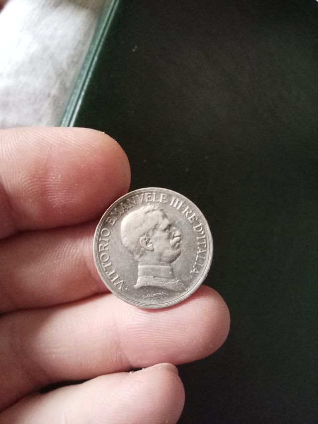 1 Lira 1917 Argento Italia regno ve3