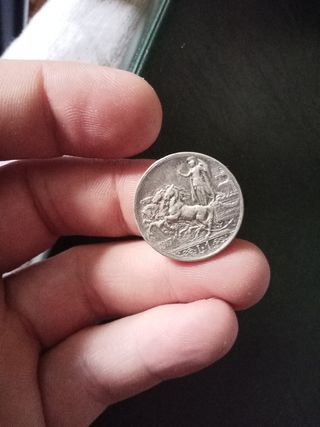 1 Lira 1917 Argento Italia regno ve3