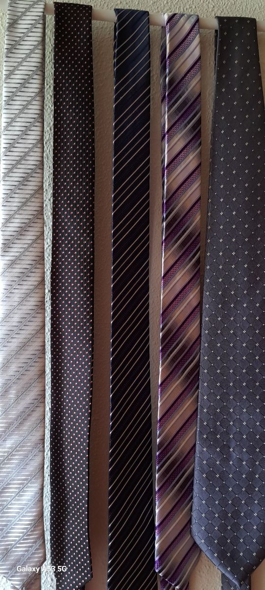 5 Corbatas Vannotensa - Gris y Morado