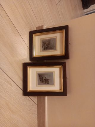 Quadretti vintage - Litografia metallo