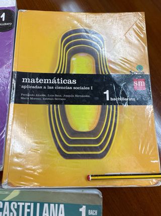 Pack libros 1º bachillerato