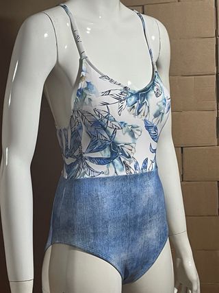 Bañador Muii Swim - Azul y blanco
