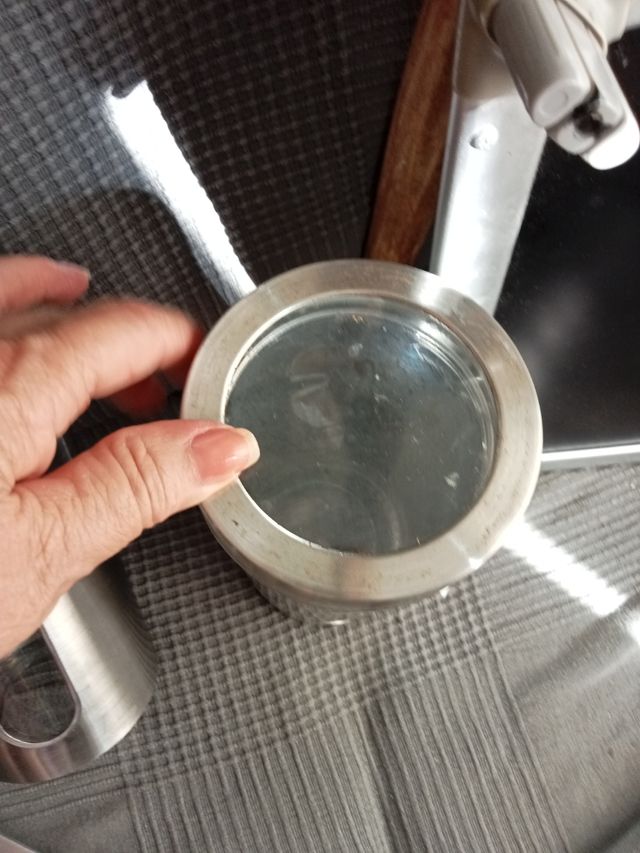 2 Botes cristal acero inoxidable