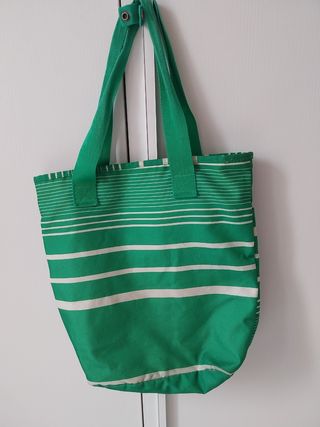 Eastpak - Borsa sportiva verde a righe