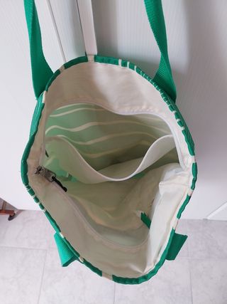 Eastpak - Borsa sportiva verde a righe