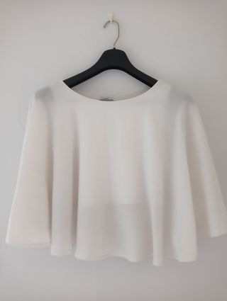 Blusa blanca manga 3/4
