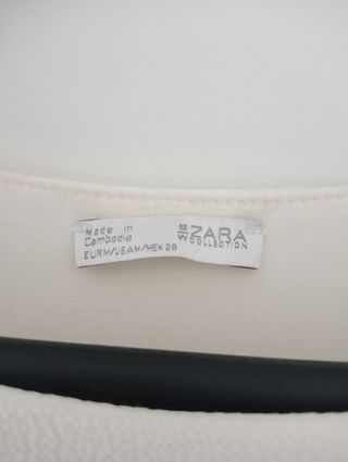 Blusa blanca manga 3/4