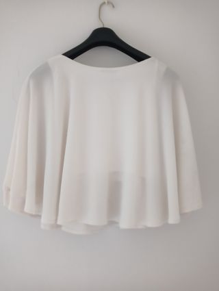 Blusa blanca manga 3/4