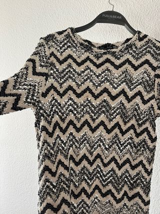 Vestido Pull&Bear-Negro y Blanco