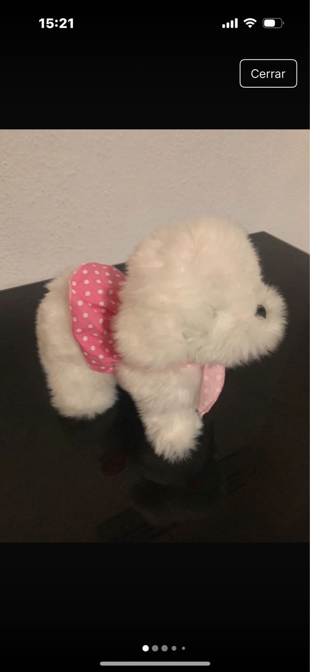 Perrita de peluche andadora y ladradora