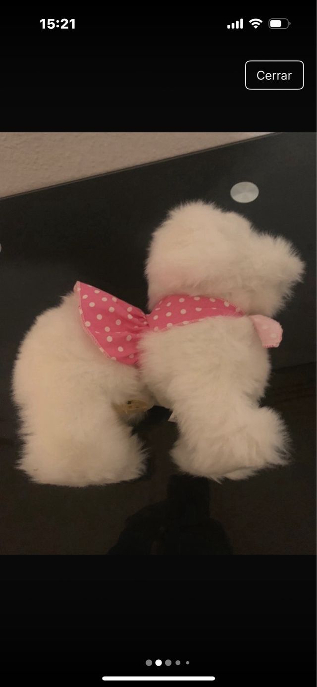 Perrita de peluche andadora y ladradora