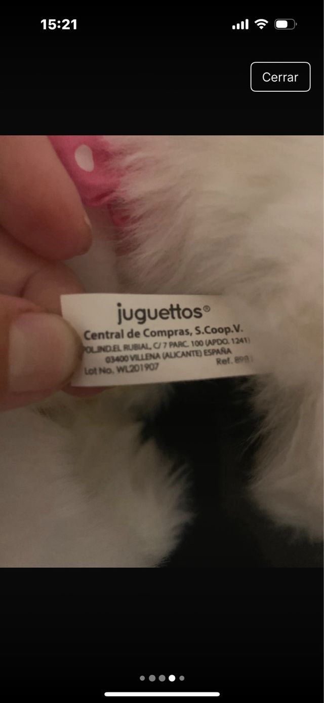 Perrita de peluche andadora y ladradora