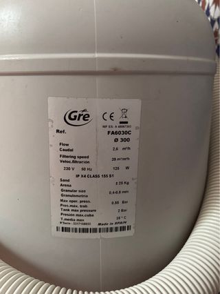 Piscina GRE D300x120 + depuradora