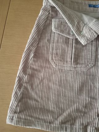 Mini Falda pana beige Pull&Bear