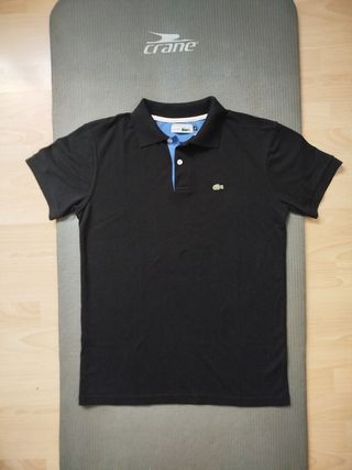 Polo Lacoste negro - Talla L