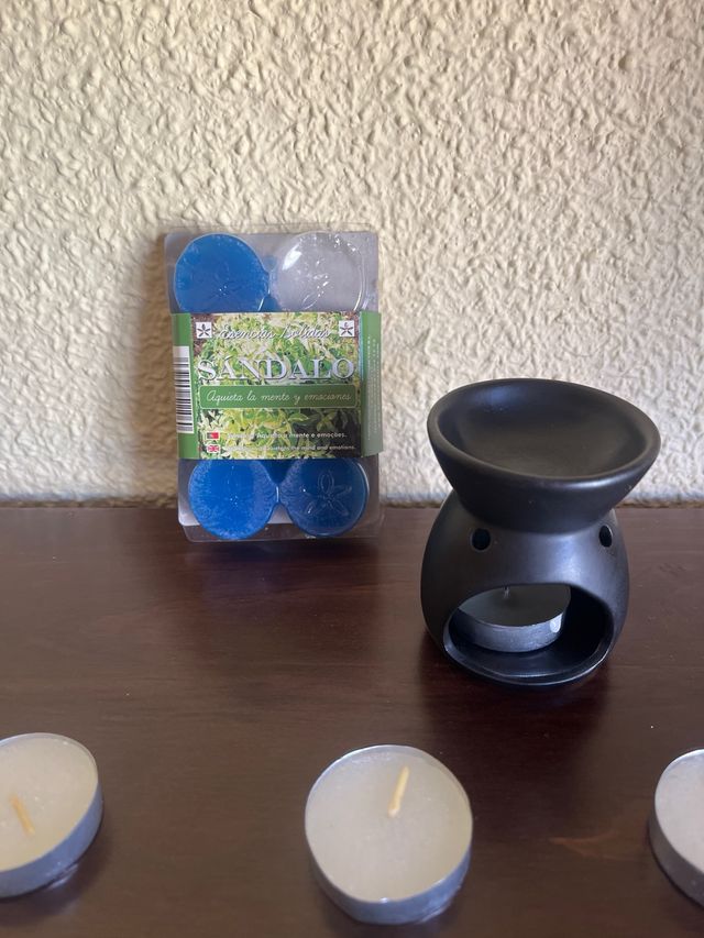 Quemador de esencias + velas