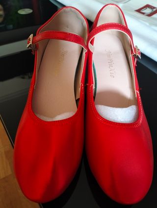 Zapatos baile salón rojos