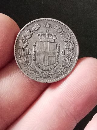 1 Lira Italia 1887 Regno d'Italia Milano