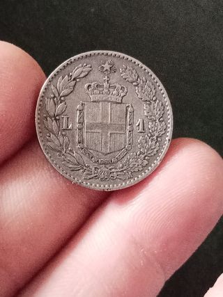 1 Lira Italia 1887 Regno d'Italia Milano