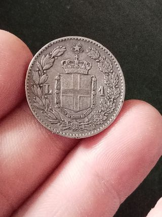 1 Lira Italia 1887 Regno d'Italia Milano