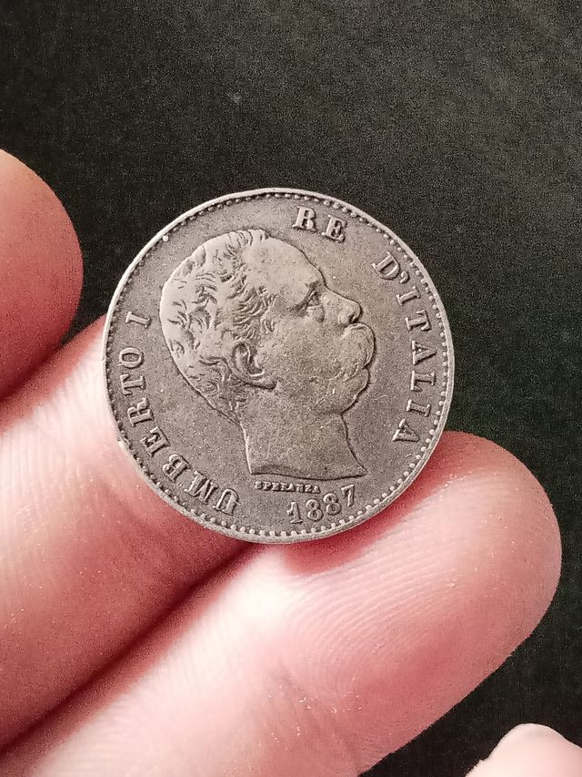 1 Lira Italia 1887 Regno d'Italia Milano